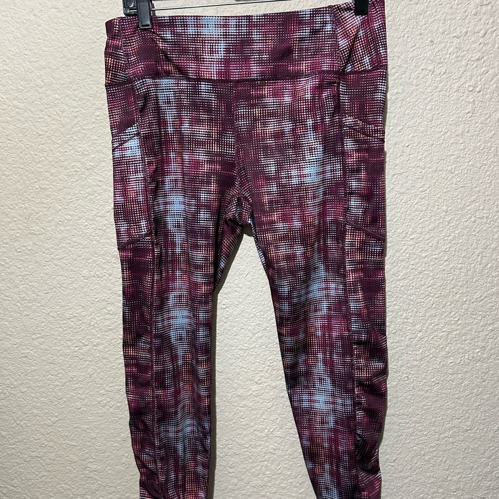 Pro Player Burgundy Athletic Leggings